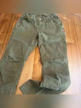 Dovetail Go To Pant Work Wear Kelp Green Stretch Canvas - Women Size 10
